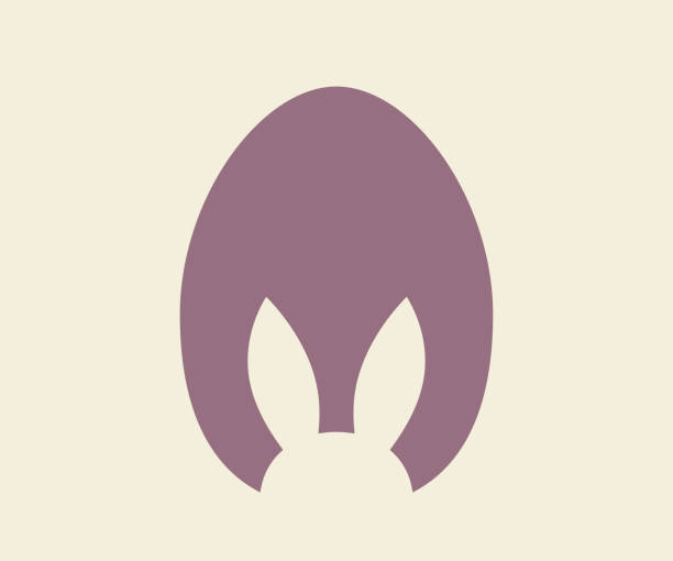 ilustrações, clipart, desenhos animados e ícones de coelhinho da páscoa ou cabeça de coelho dentro do ovo. - rabbit ear antenna