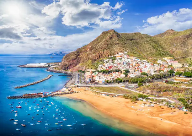 Photo of Landscape with Las teresitas beach, Tenerife
