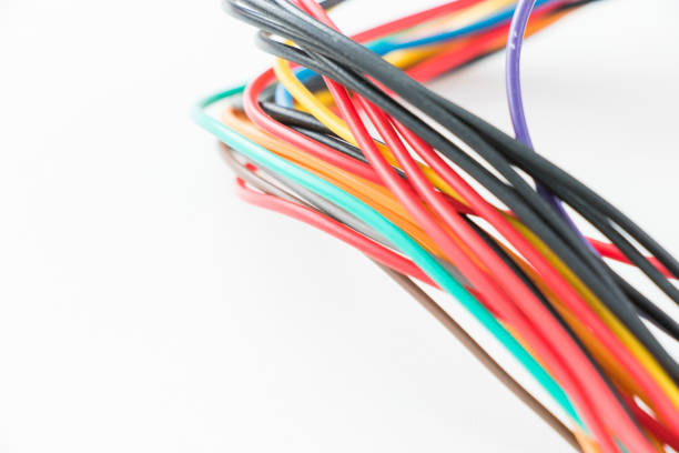 istock Internet and electric cable on the white background 1389087663