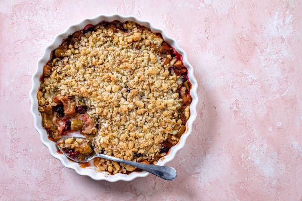 istock Apple and blackberry crumble cake 1389088688