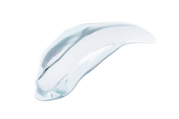 istock Cosmetic cream transparent or alcohol gel serum texture with micro bubble on white background with clipping path. beauty concept 1389089486
