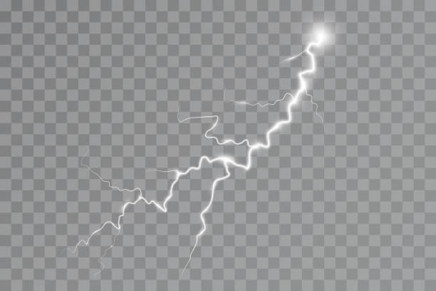 93 - lightning strike stock illustrations