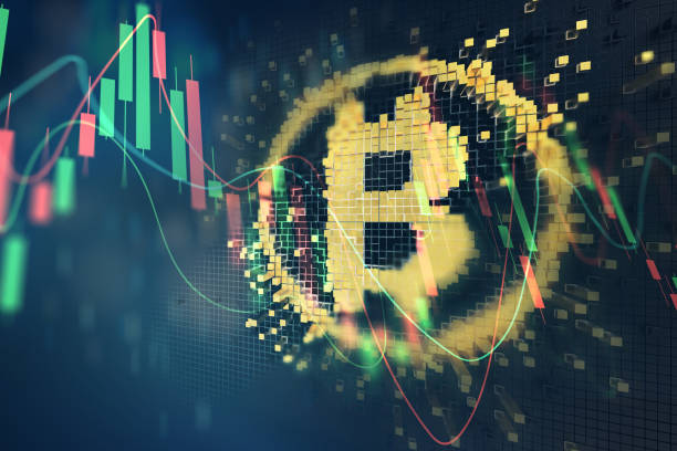 bitcoin cryptocurrency value price fall drop. Stock market trading graph business with red arrow concept banner background 3d illustration bitcoin cryptocurrency value price fall drop. Stock market trading graph business with red arrow concept banner background 3d illustration (TradingView charts) cryptocurrency stock pictures, royalty-free photos & images