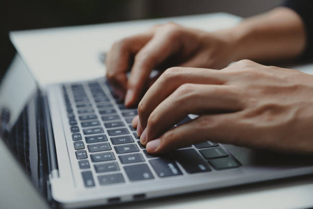 istock Young businessman working with laptop at home office. 1389094977