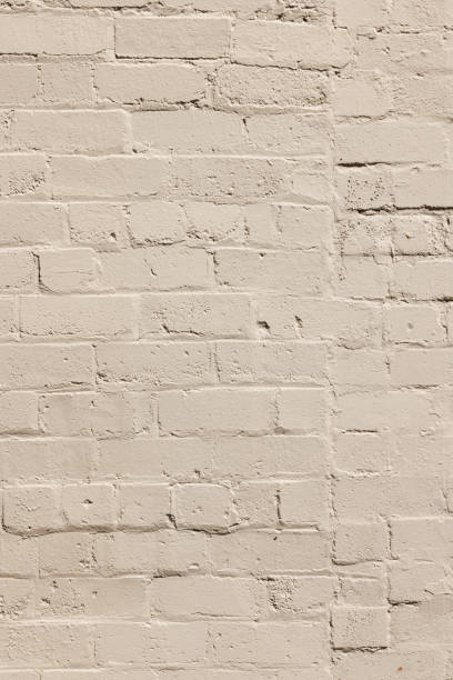 istock Part of a painted old beige brick wall 1389096524