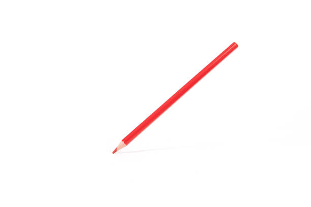 istock red pencil isolated on white background 1389096672