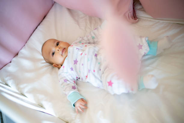 istock Baby girl at home 1389098224