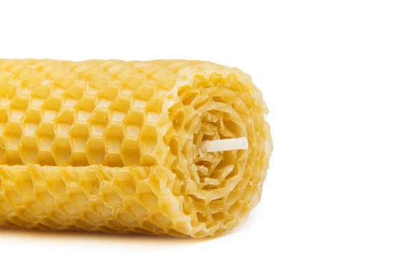 istock Candle made of natural beeswax 1389101152