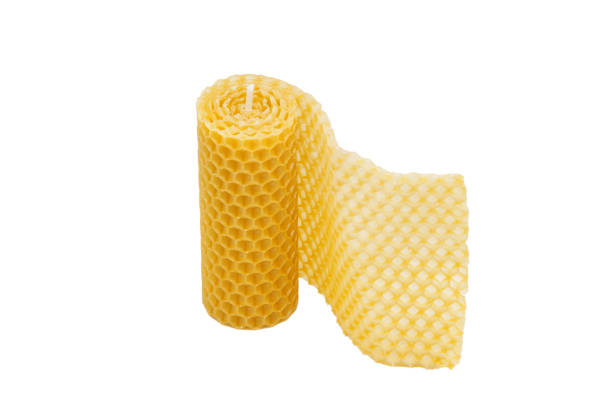istock Candle made of natural beeswax 1389101212