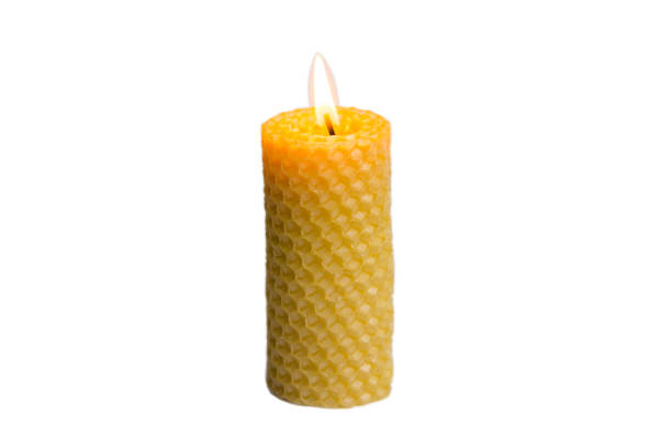 istock Candle made of natural beeswax 1389101259