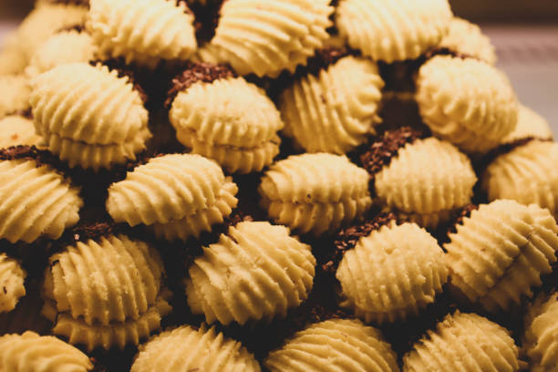 istock Assorted selection of tea biscuits and chocolate chip cookies 1389105768