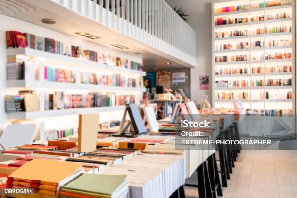 Everyday Life Is Better When You Enter A Bookstore Like This One Full Of Books Stock Photo - Download Image Now
