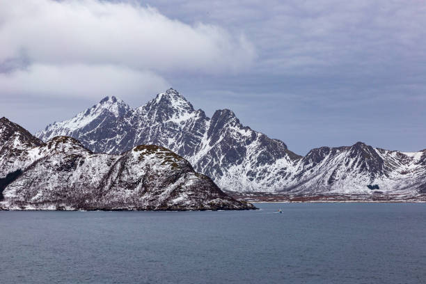 istock Panoramic seascape at Lofoten Islands in Norway. 1389132147