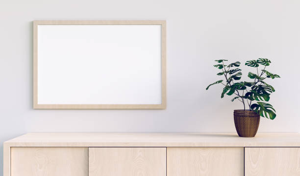 istock photo frame mock up in minimal room 1389133988
