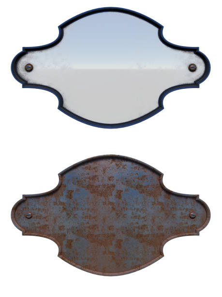 istock Old blank metal sign 1389135138