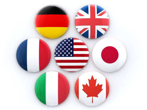 istock Group of Seven Badges 1389142331