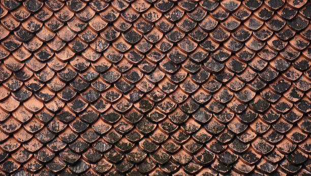 istock A pattern of tiles on the Thailand style temple roof 1389142408