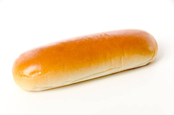 istock Hot dog bun on a white background 1389146063