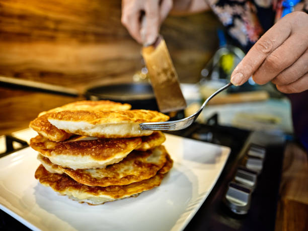 Fried dough pies stock photo