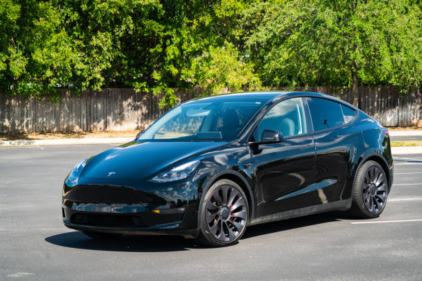 Tesla Model Y Performance Edition stock photo