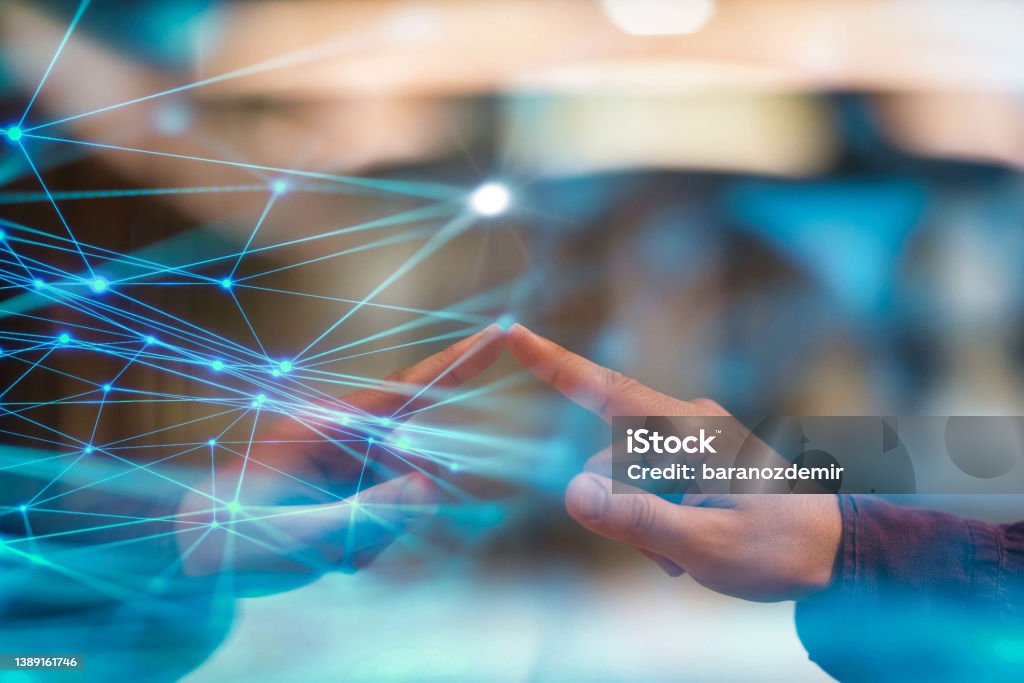 Advanced Touch Screen Technology Touch Screen Technology Stock Photo - Download Image Now - Biometrics ...