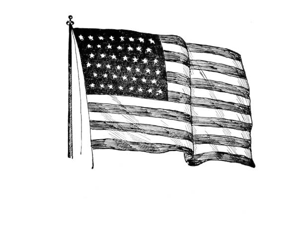 istock American Flag with 48 Stars, USA in 1898 1389162985