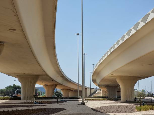 istock Beautiful view of flyover bridge in Abu Dhabi, UAE. 1389169703