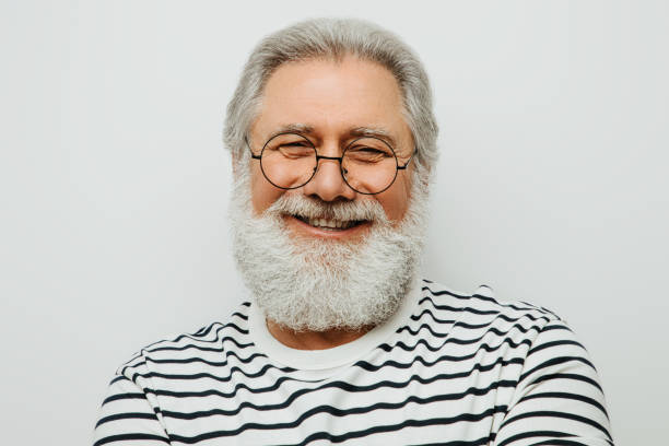istock Portrait of a real happy old man 1389175081