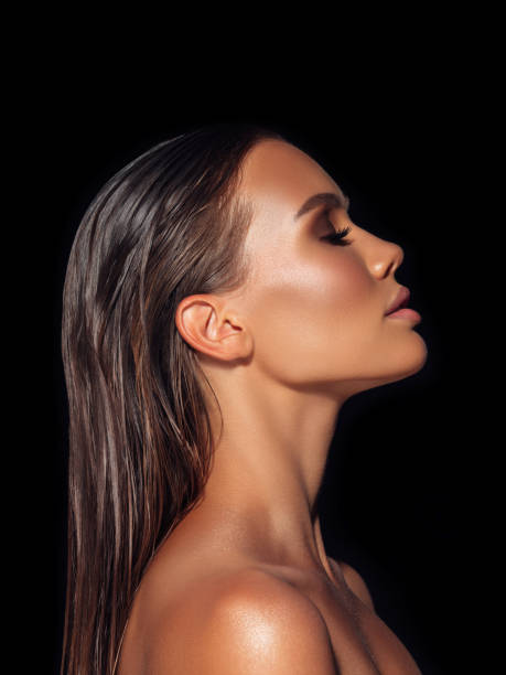 istock Beautiful emotional woman with perfect make-up 1389175787