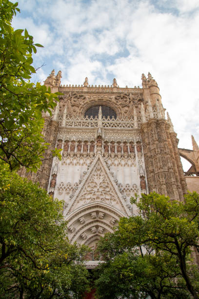istock Gothic style cathedral in Seville, Spain 1389176993