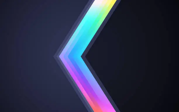 Vector illustration of Angled Abstract Edge Transition Border Background