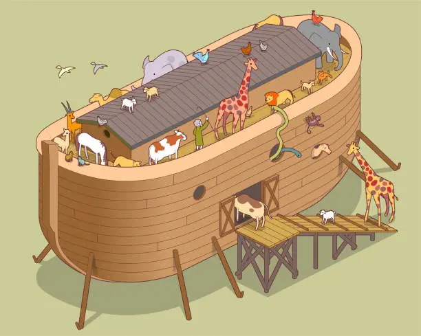 Vector illustration of noah's ark