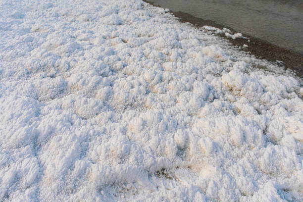 istock Textured Ice Melted By Hot Springs 1389207807
