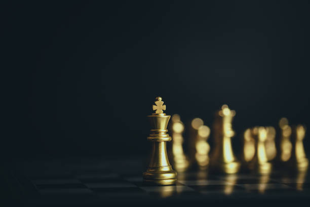 istock Chess game. Business, competition, strategy, leadership and success concept. 1389216059