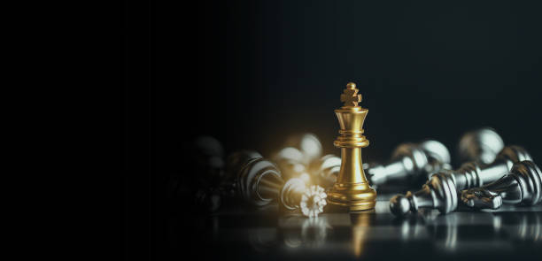 istock Chess game. Business, competition, strategy, leadership and success concept. 1389216079