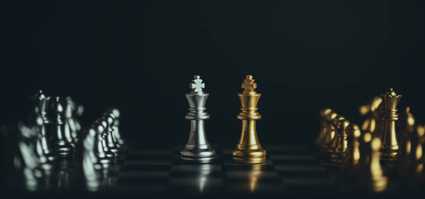 istock Chess game. Business, competition, strategy, leadership and success concept. 1389216081