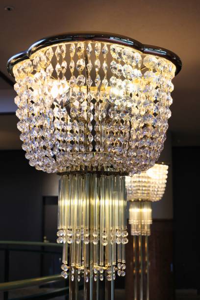 istock Luxurious chandelier in the hotel atrium 1389226535