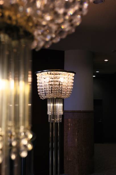 istock Luxurious chandelier in the hotel atrium 1389226544