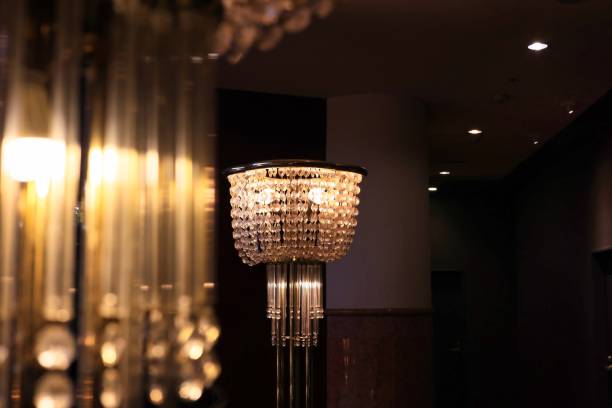 istock Luxurious chandelier in the hotel atrium 1389226550