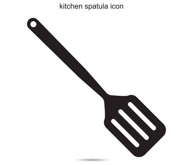 ikon spatula dapur - spatula ilustrasi stok