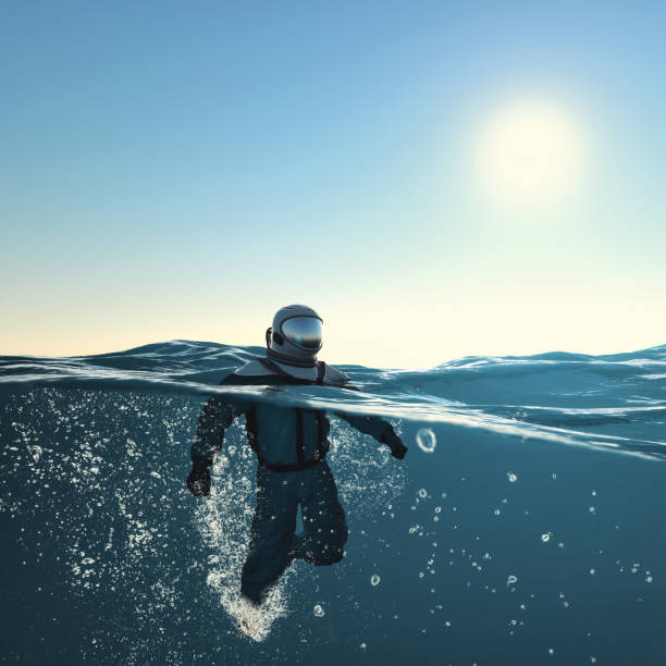 istock Astronaut in the ocean 1389247826