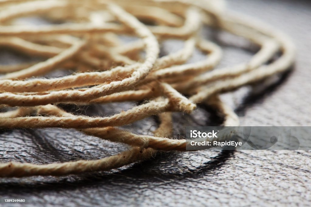 Complicated String Tangled String Representing Problems Or Confusion Stock Photo ...