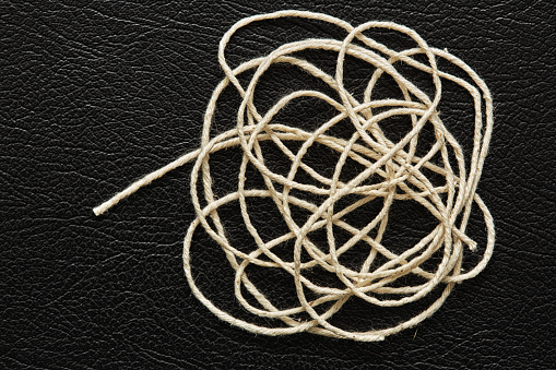 Tangled String Symbol Tangled String Representing Problems Or Confusion Stock Photo ...