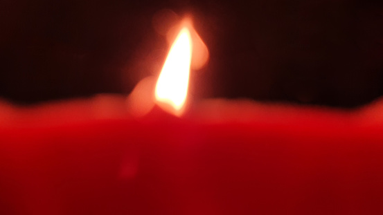 Abstract view of red candle