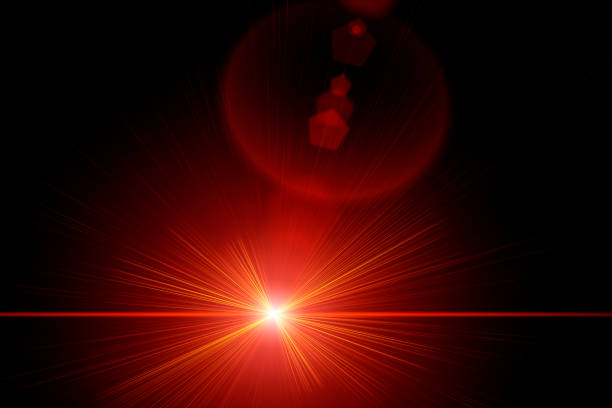 istock Abstract Natural Sun flare on the black 1389252584