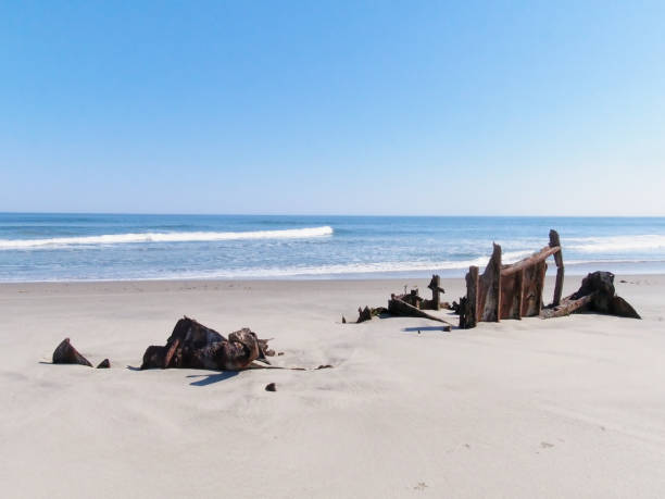 istock Scrap metal remains on Skeleton Coast, Namibia 1389266401