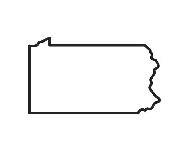 Pennsylvania state icon. Pictogram for web page, mobile app, promo. Editable stroke. Pennsylvania state icon. Pictogram for web page, mobile app, promo. Editable stroke. pennsylvania stock illustrations