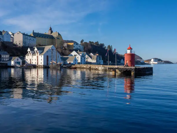 Photo of The gorgeous port city of Ãlesund (Aalesund), MÃ¸re og Romsdal, Norway.