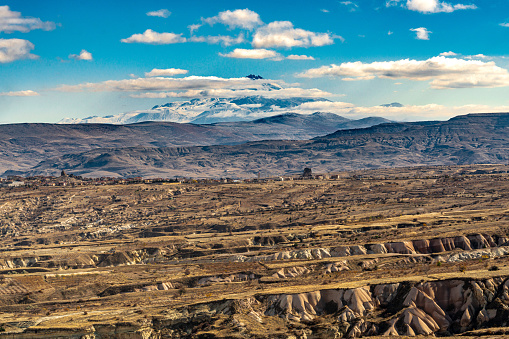 View on Erciyes mountain in Cappadocia, Turkey