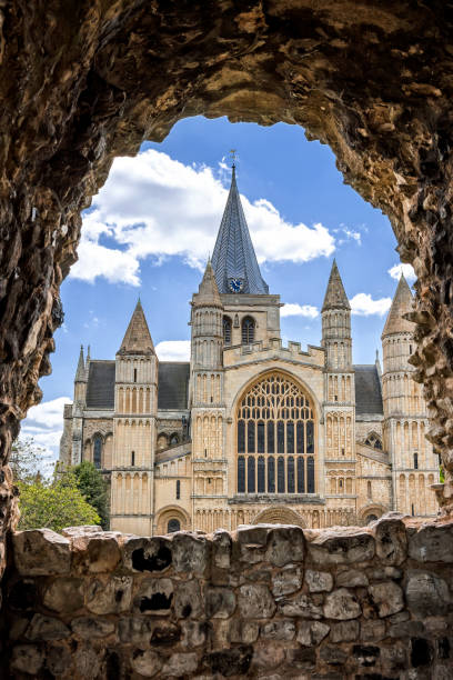 Rochester cathedral stock photo